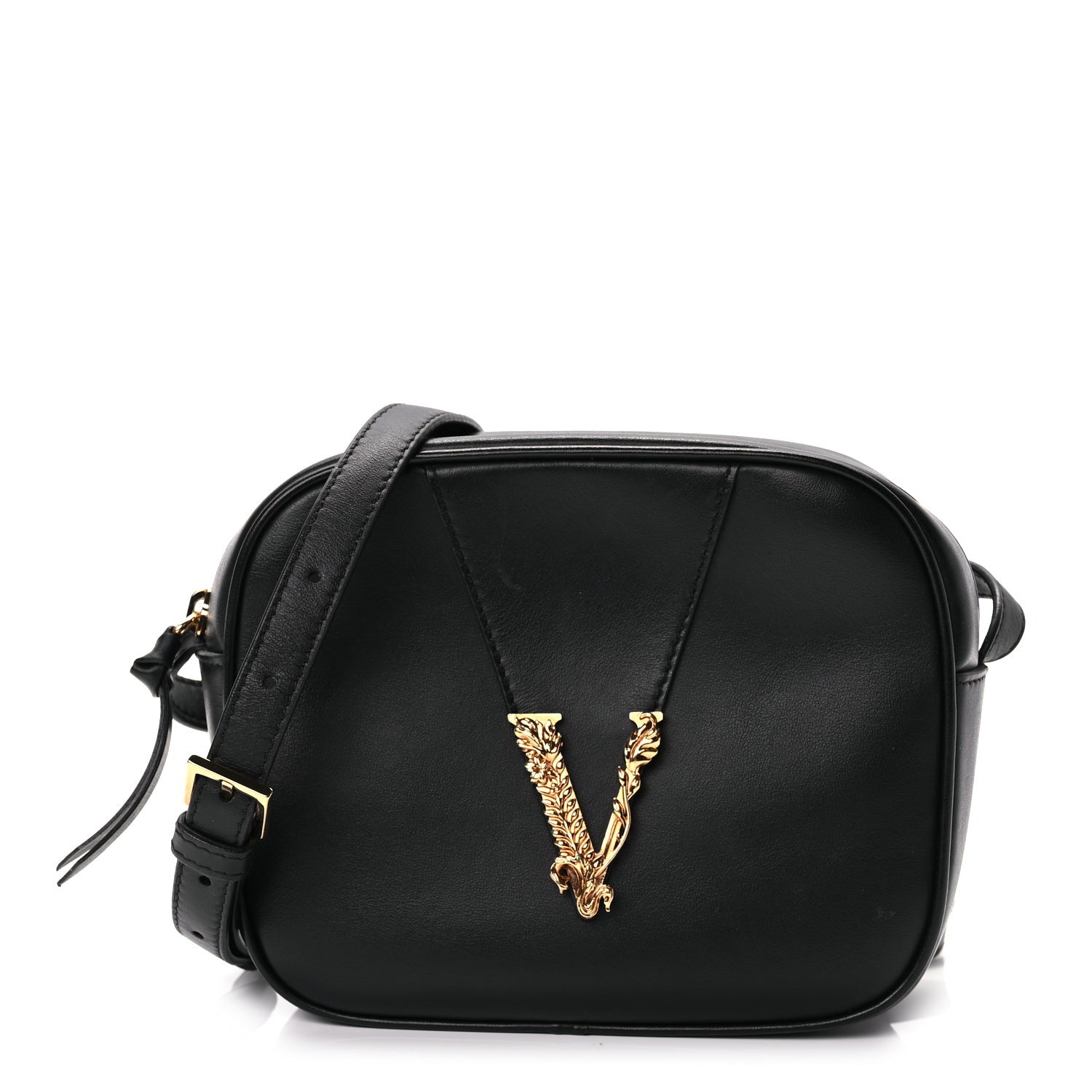 Versace Nappa Virtus Camera Bag Black 1 of 9