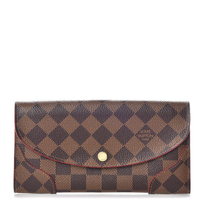 Louis Vuitton Damier Ebene Caissa Wallet Cherry 1 of 8
