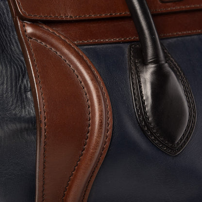 Celine Smooth Calfskin Mini Tri-Color Luggage Navy 8 of 13