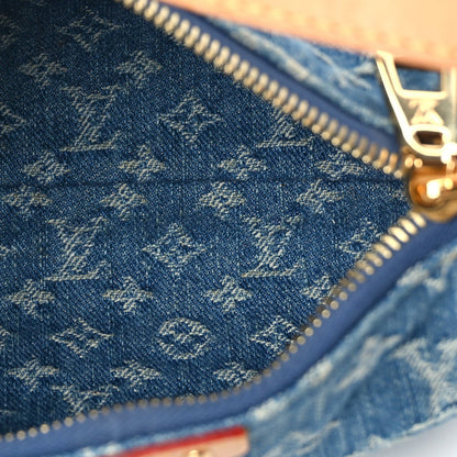 Louis Vuitton Monogram Denim Hills Pochette  Blue 4 of 9