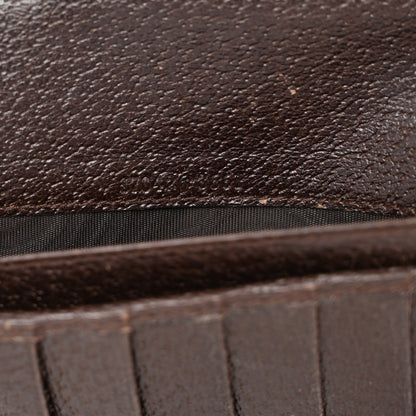 Gucci Monogram Metal Bar Chain Wallet Dark Brown 7 of 7