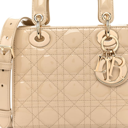 Christian Dior Patent Cannage Small Lady Dior Beige 7 of 10