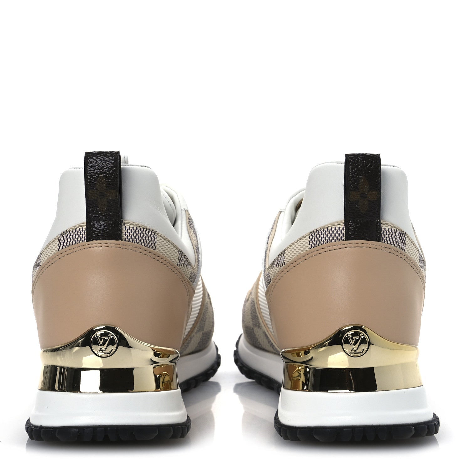 Louis Vuitton Calfskin Damier Azur Run Away Sneakers White 6 of 7