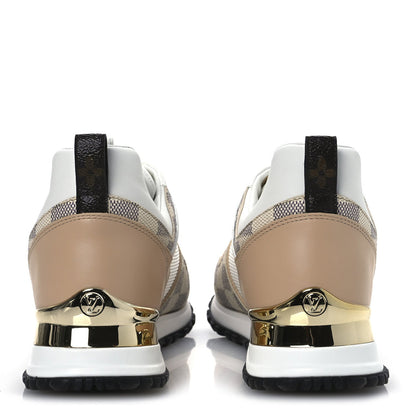 Louis Vuitton Calfskin Damier Azur Run Away Sneakers White 6 of 7