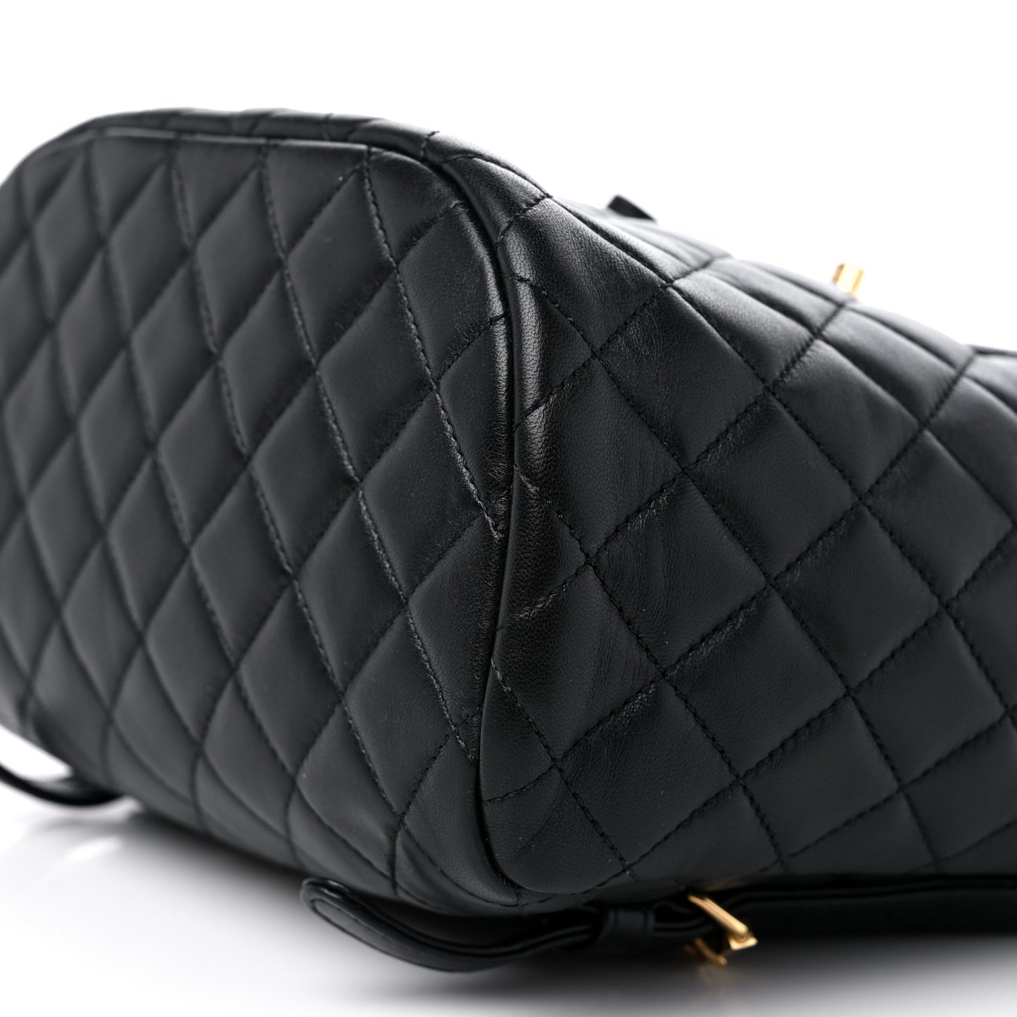 Lambskin Quilted Small Urban Spirit Backpack Black