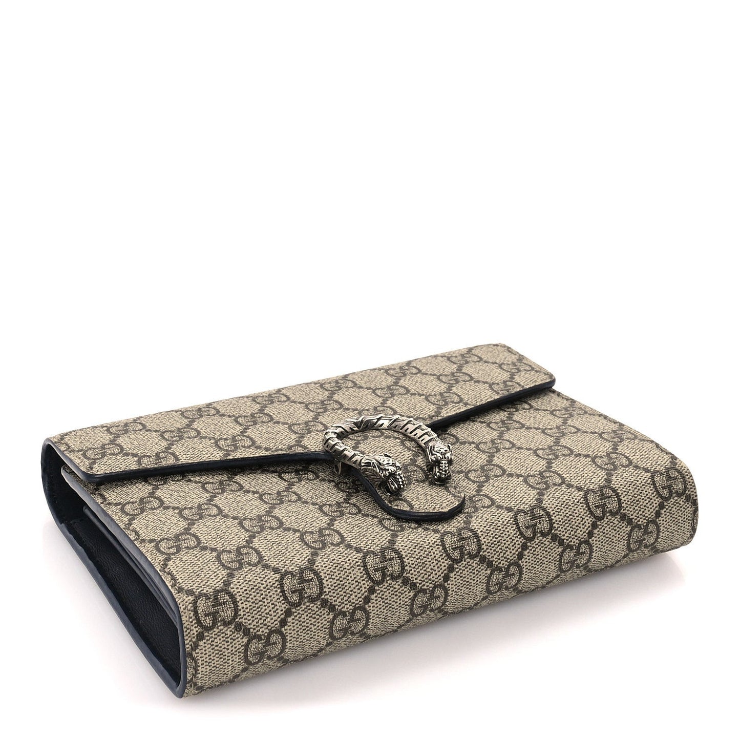 GG Supreme Monogram Mini Dionysus Chain Wallet Beige Taupe