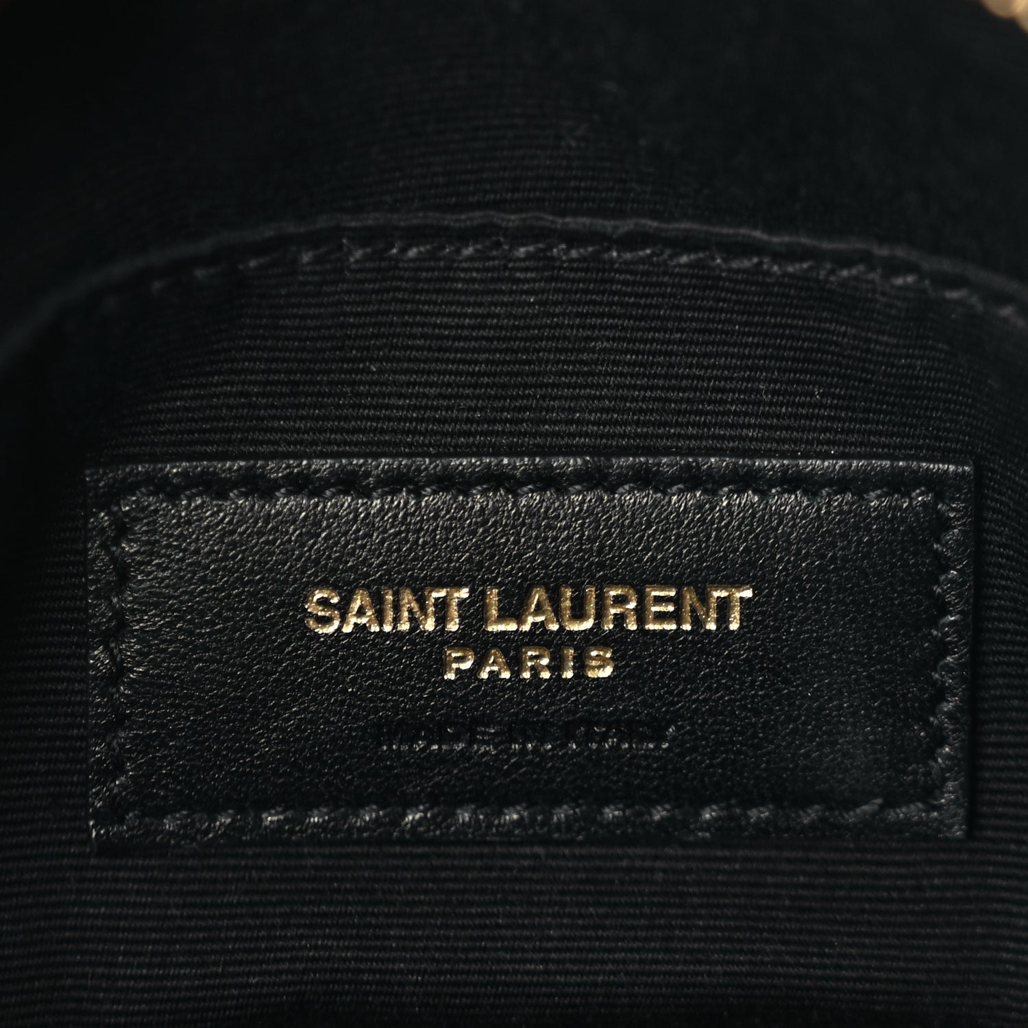 Saint Laurent Calfskin Matelasse Monogram Lou Belt Bag Black 5 of 8