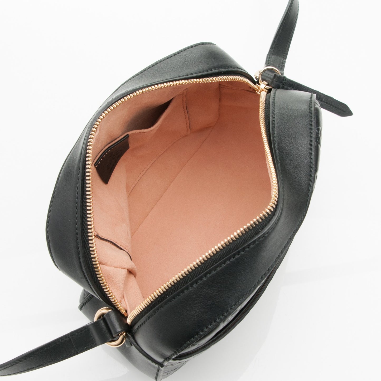 Guccissima Signature Small Camera Bag Black