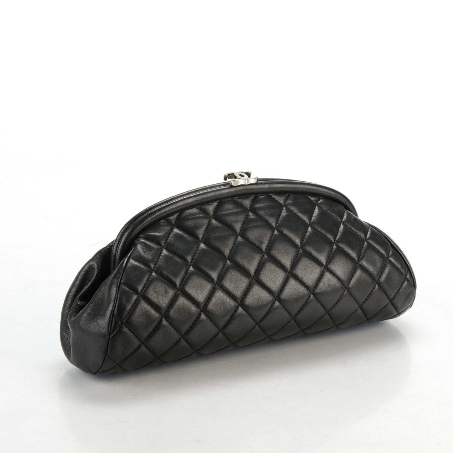 Chanel Lambskin Quilted Timeless Clutch Black 3 of 7