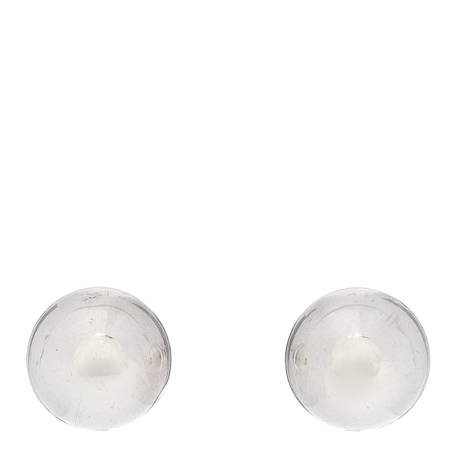 Tiffany Sterling Silver 10mm HardWear Ball Earrings 1 of 5