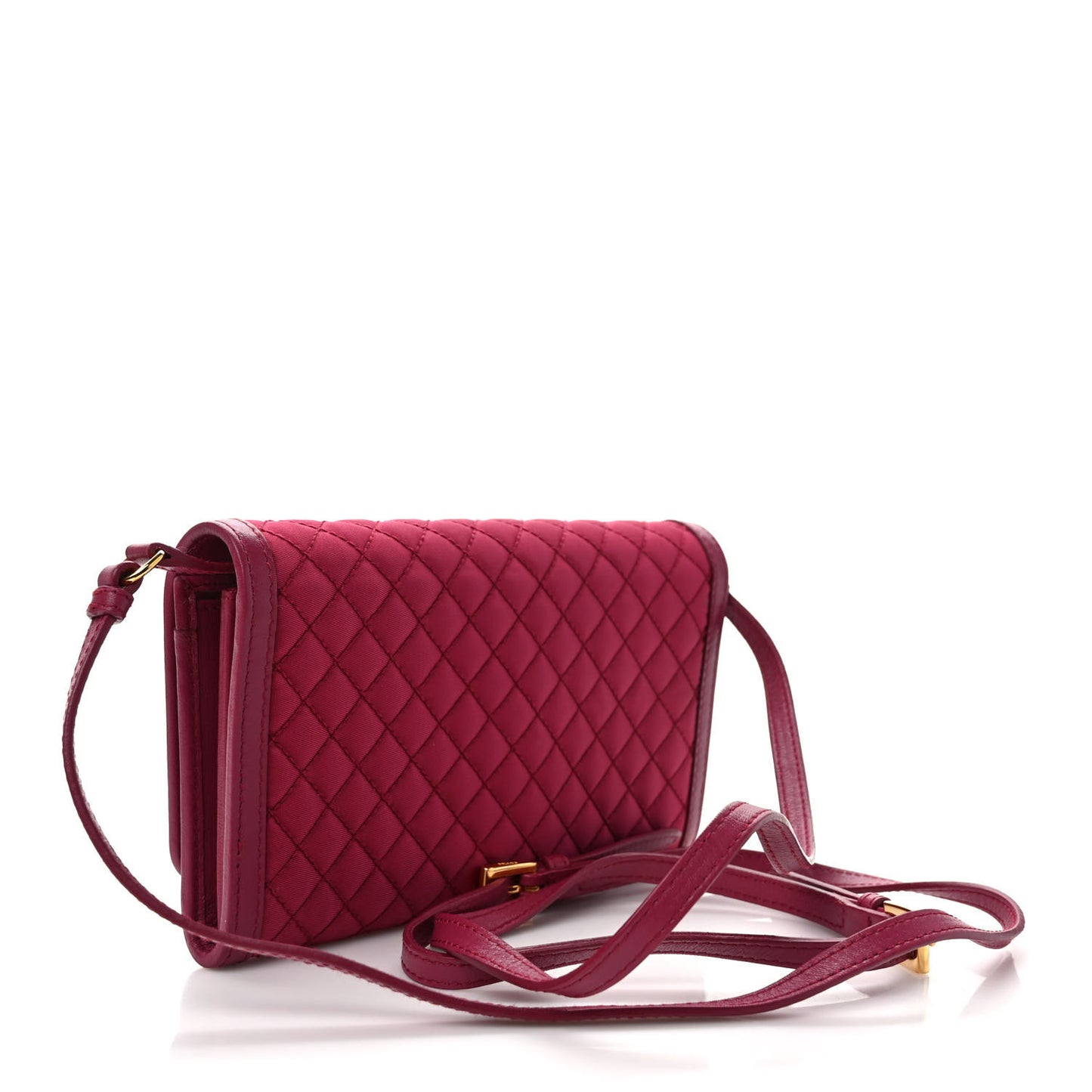 Tessuto Quilted Mini Crossbody Wallet Ibisco