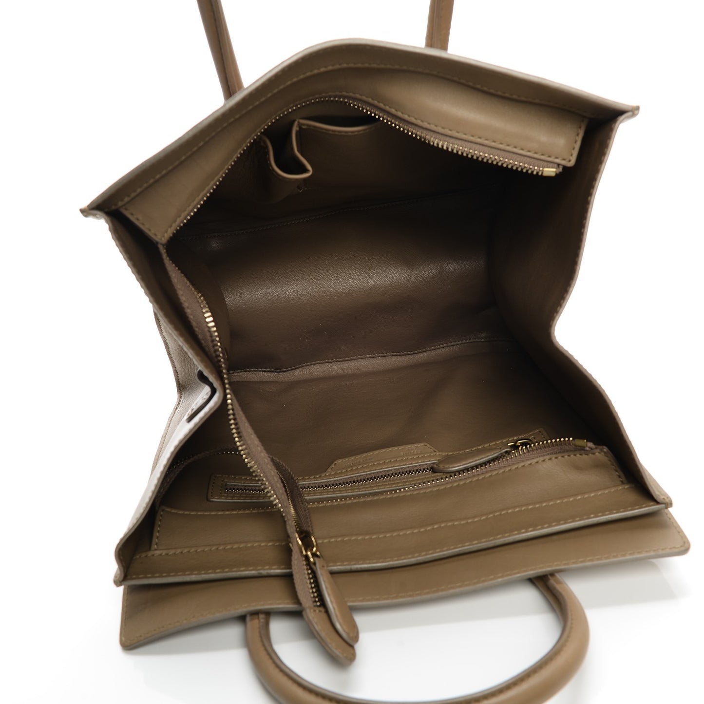 Smooth Calfskin Mini Luggage Camel