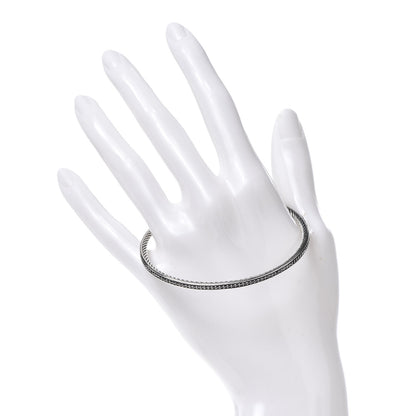 David Yurman Sterling Silver Black Diamond Cable Bangle Bracelet 2 of 4