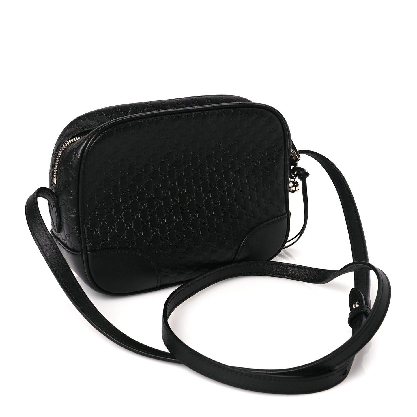 Microguccissima Mini Bree Messenger Bag Black