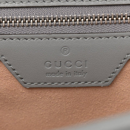 Gucci Calfskin Matelasse Aria Small GG Marmont Shoulder Bag Deep Grey 6 of 7