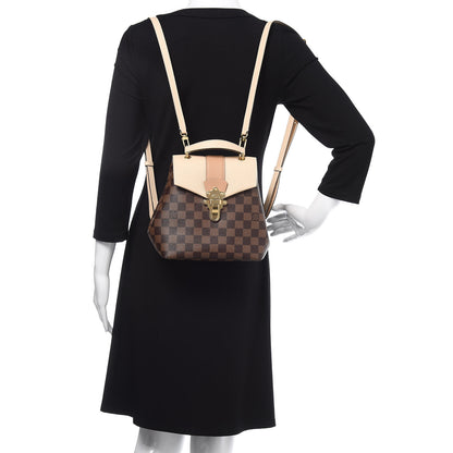 Louis Vuitton Damier Ebene Clapton Backpack Creme 2 of 9