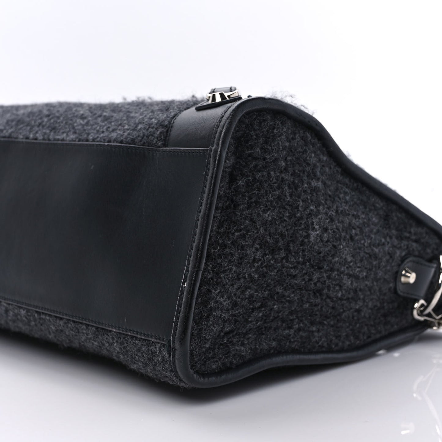 Alpaca Calfskin Classic Silver Hardware City Black