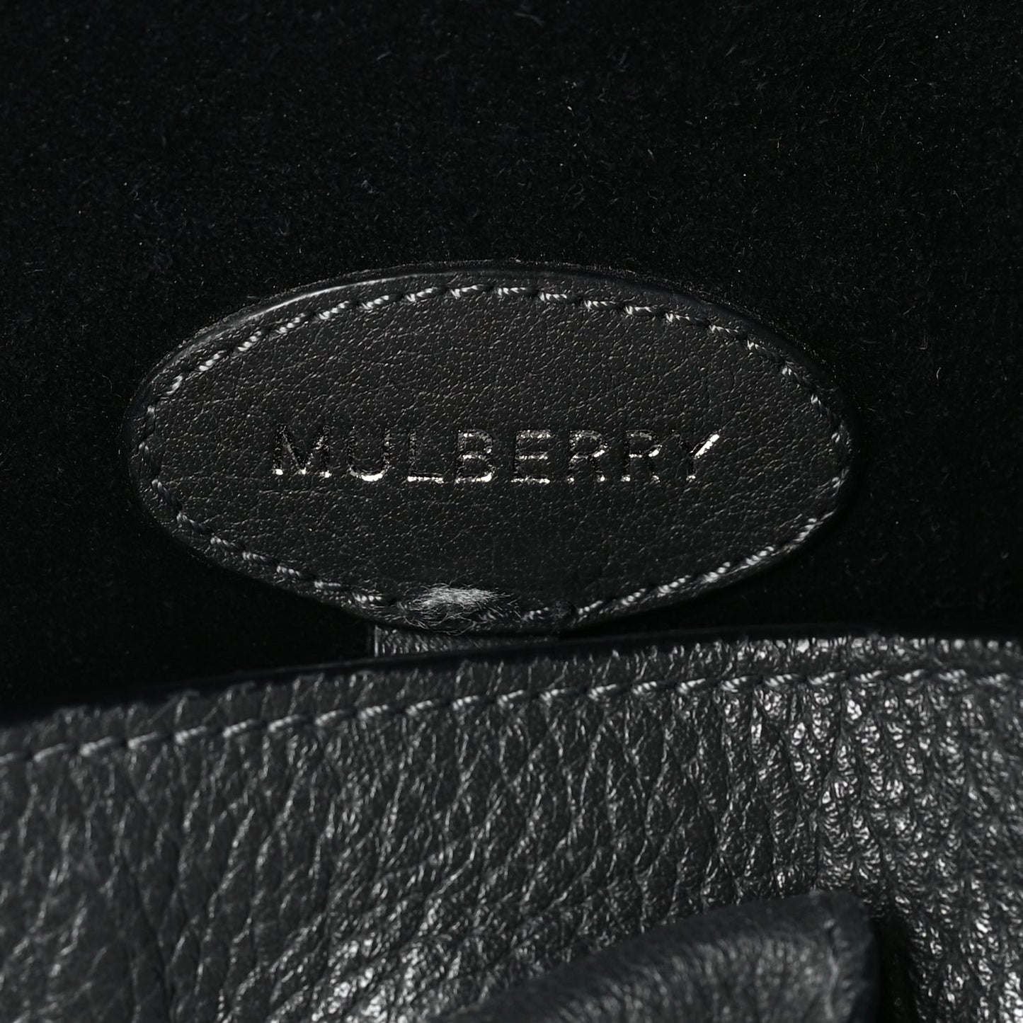 Pebbled Calfskin Bayswater Graphite