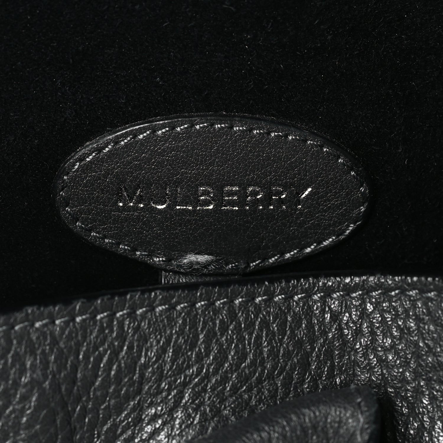 Mulberry Pebbled Calfskin Bayswater Graphite 5 of 7