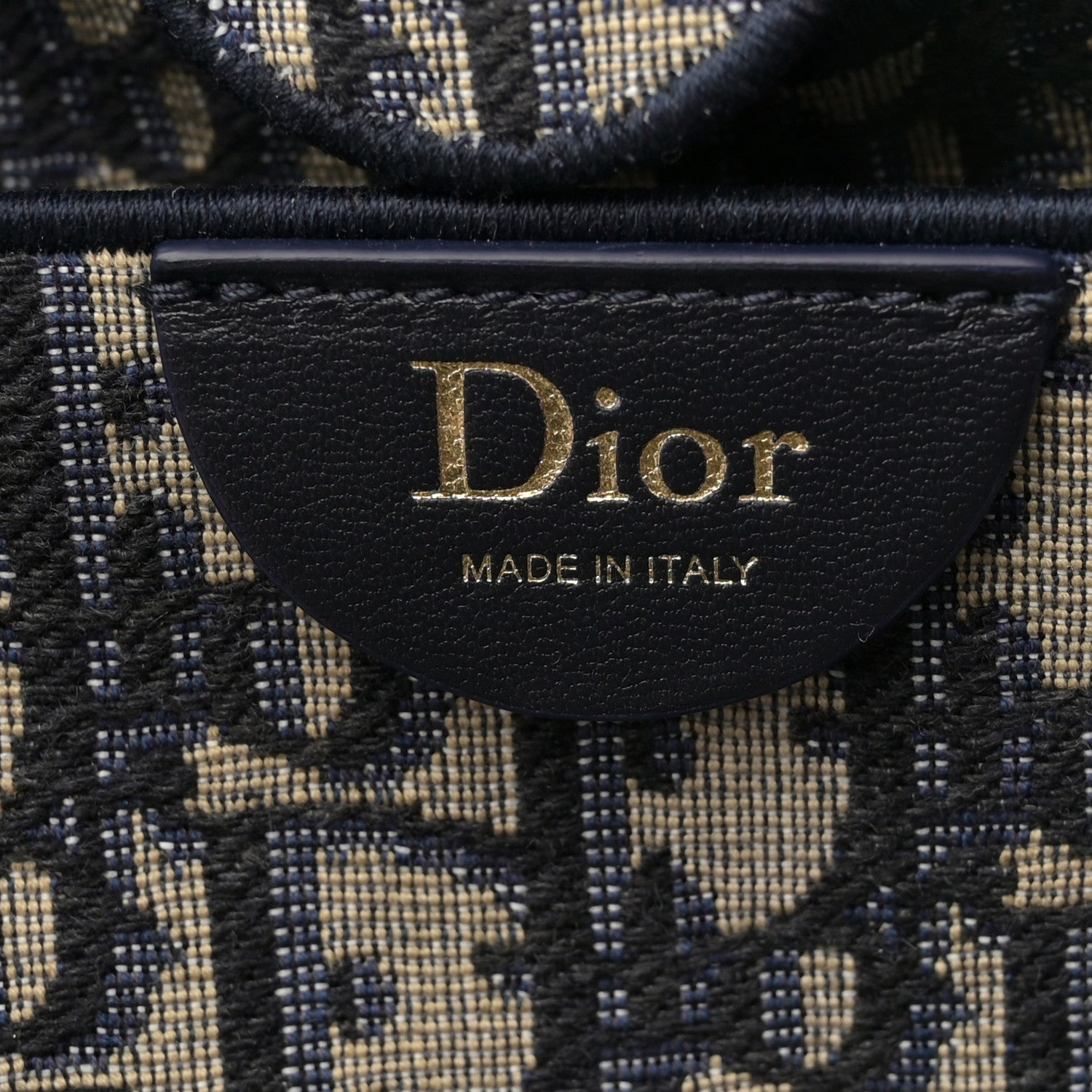 Christian Dior Oblique Small Bow Shopping Tote Blue Multicolor 6 of 13