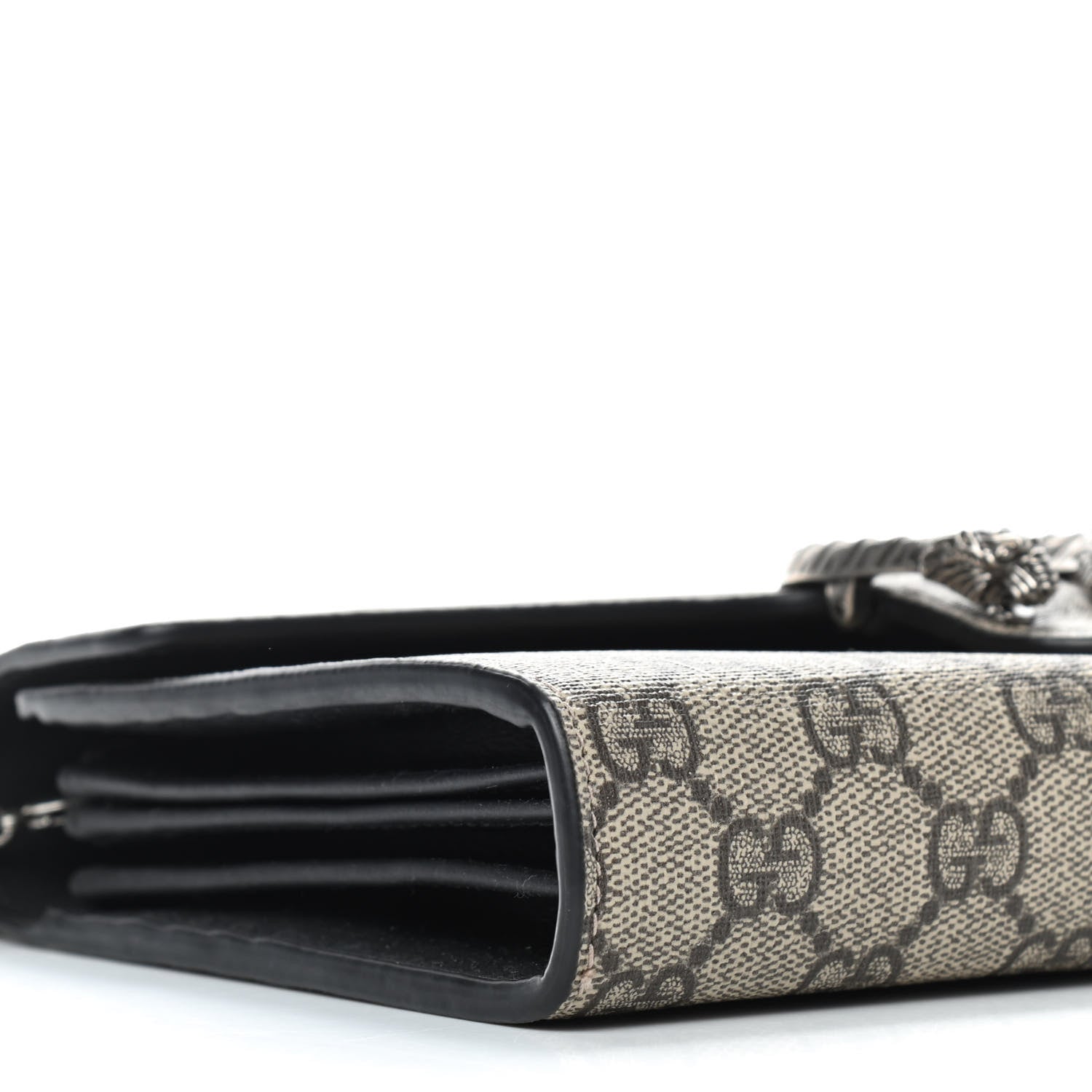 Gucci GG Supreme Monogram Mini Dionysus Chain Wallet Beige Black 5 of 8