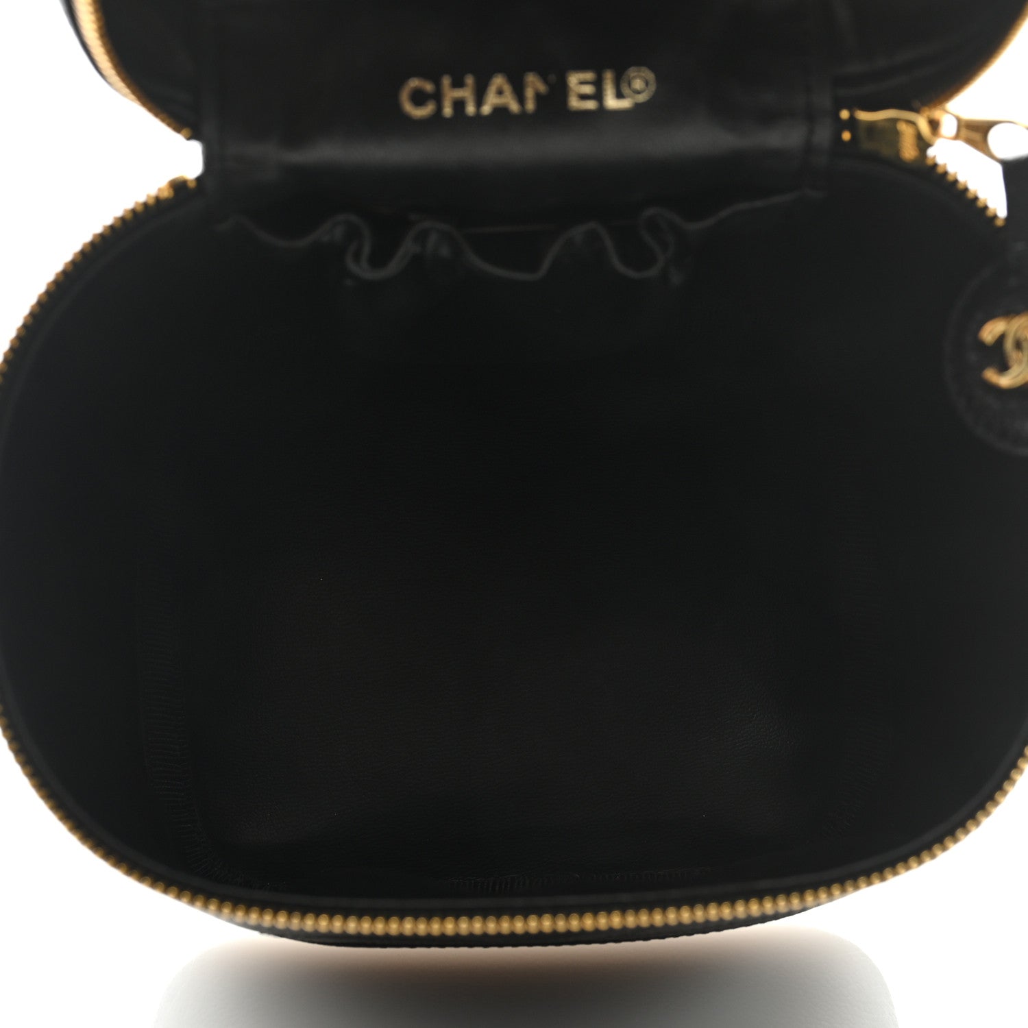 Chanel Caviar Vanity Cosmetic Case Black 5 of 9
