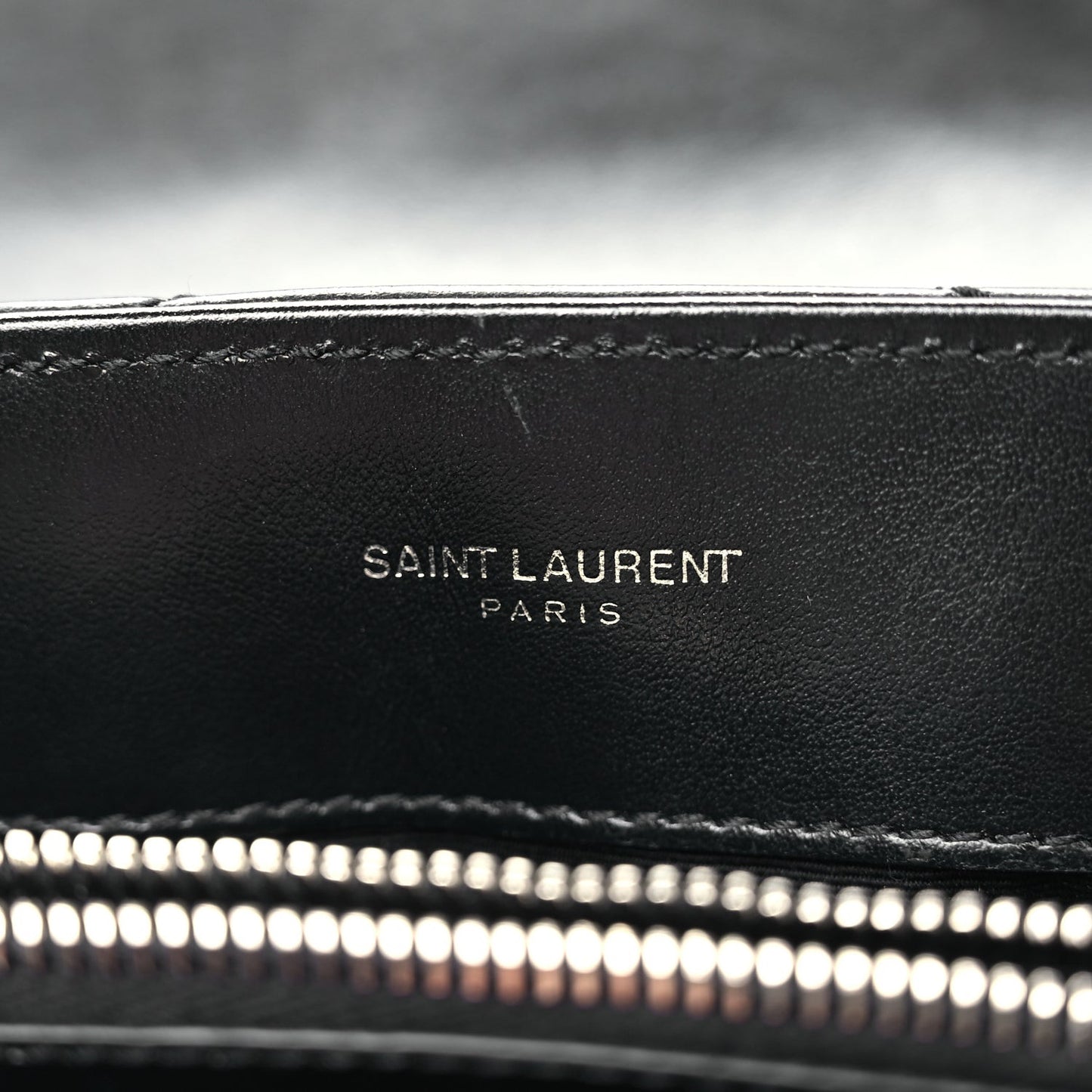 Calfskin Y Quilted Monogram Small Loulou Chain Satchel Black