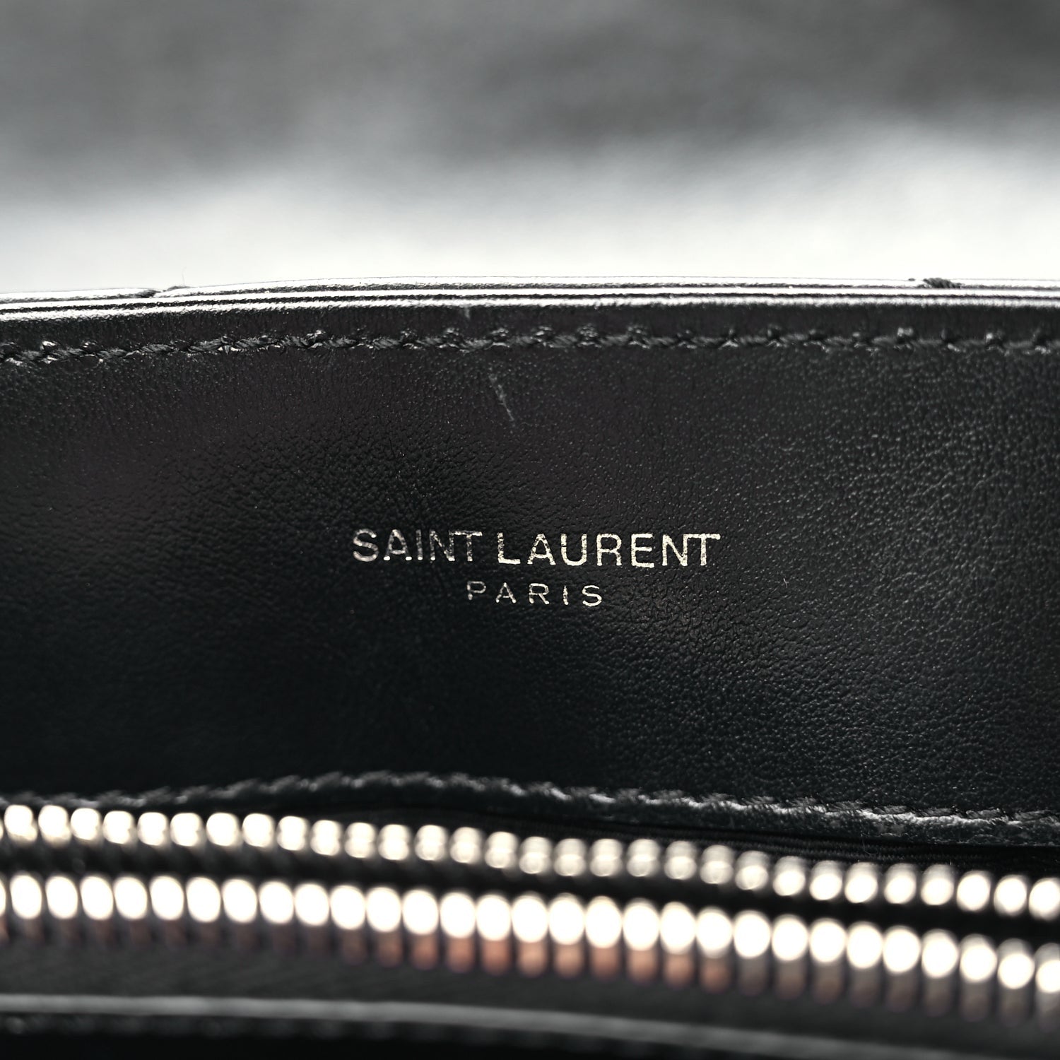 Saint Laurent Calfskin Y Quilted Monogram Small Loulou Chain Satchel Black 5 of 9