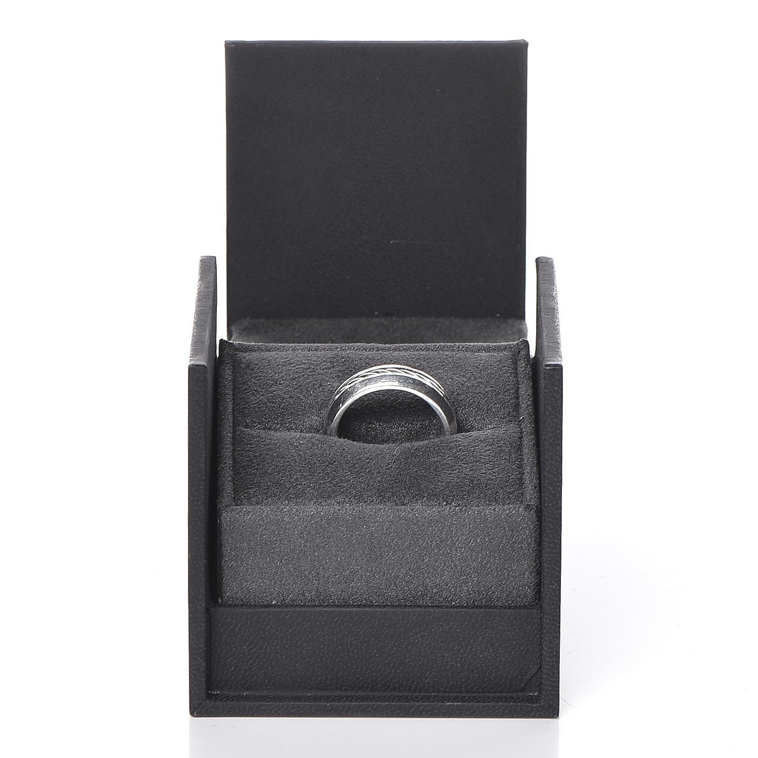 David Yurman Sterling Silver Cable Classic Ring 61 9.5 6 of 6