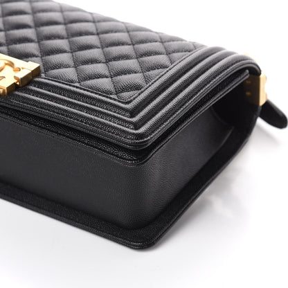 Chanel Caviar Quilted Medium Boy Flap Black 10 of 10