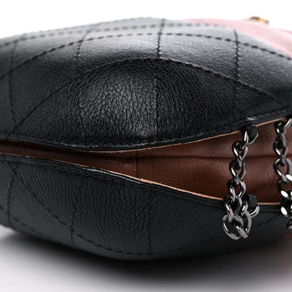 Chanel Calfskin Quilted Small Gabrielle Bucket Beige Black 9 of 10