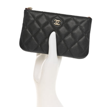 Chanel Caviar Quilted Small Cosmetic Case Black 2 of 8