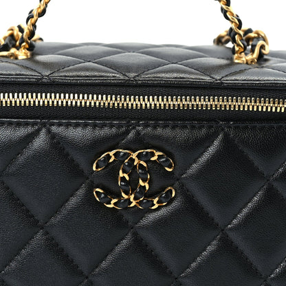 Chanel Lambskin Quilted 19 Pick Me Up Vanity Case  Black 7 of 9