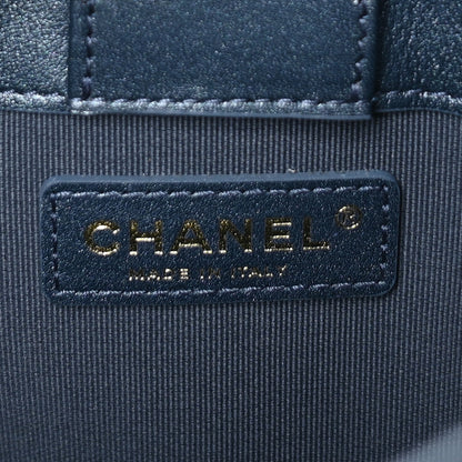 Chanel Washed Denim Quilted Hobo Blue 5 of 9