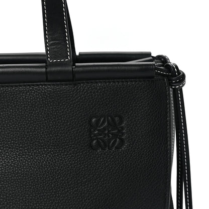 Loewe Grained Calfskin Small Cushion Tote Black 6 of 7