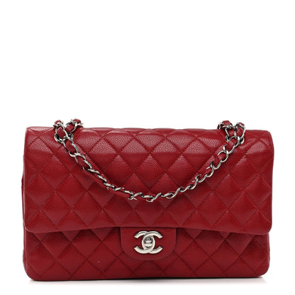 Chanel Caviar Quilted Medium Double Flap Red 1 of 7