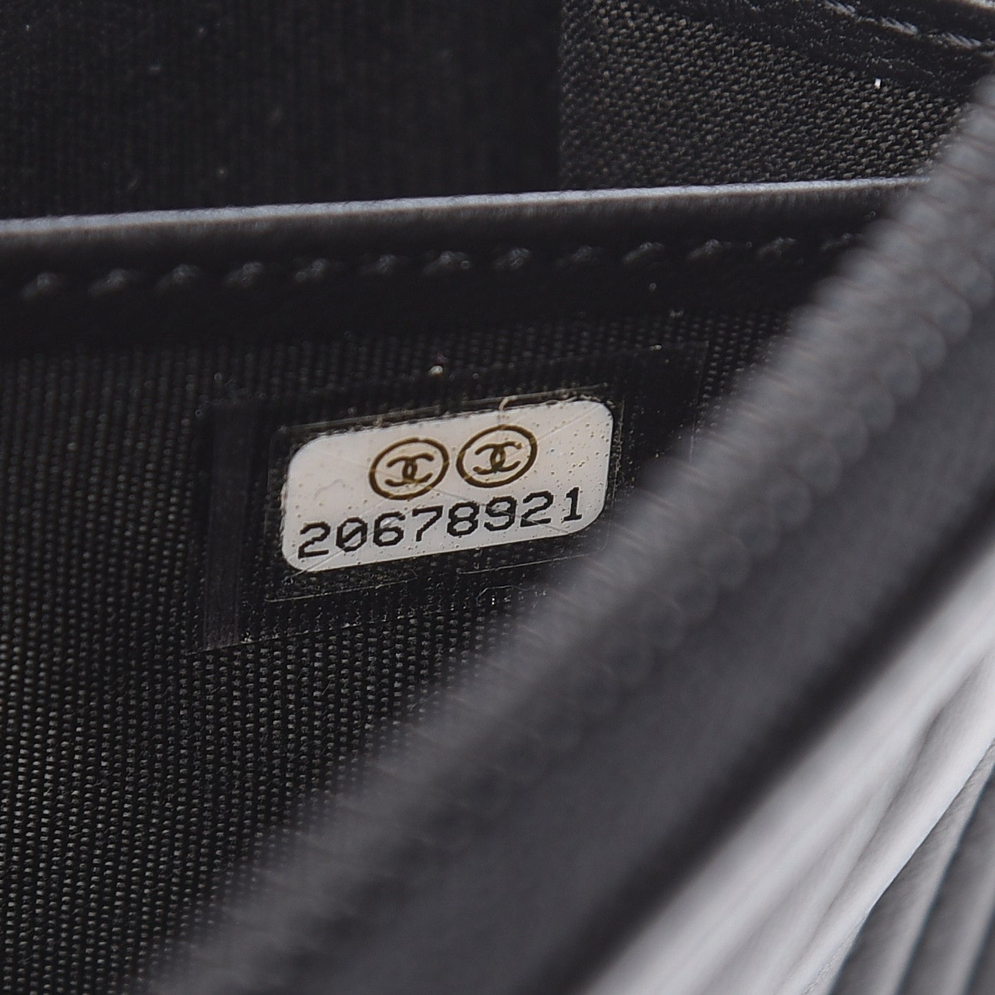 Lambskin Quilted Boy Zip Around Wallet Black