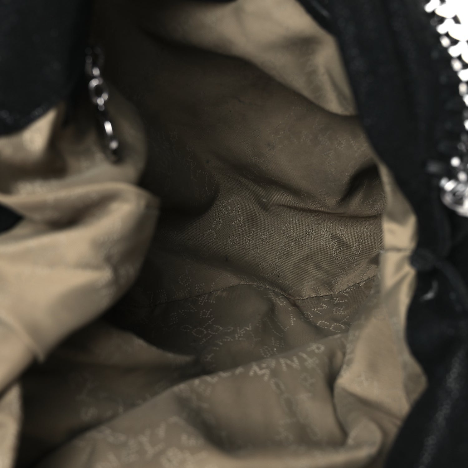 Stella McCartney Shaggy Deer Small Falabella Fold Over Tote Black 4 of 10