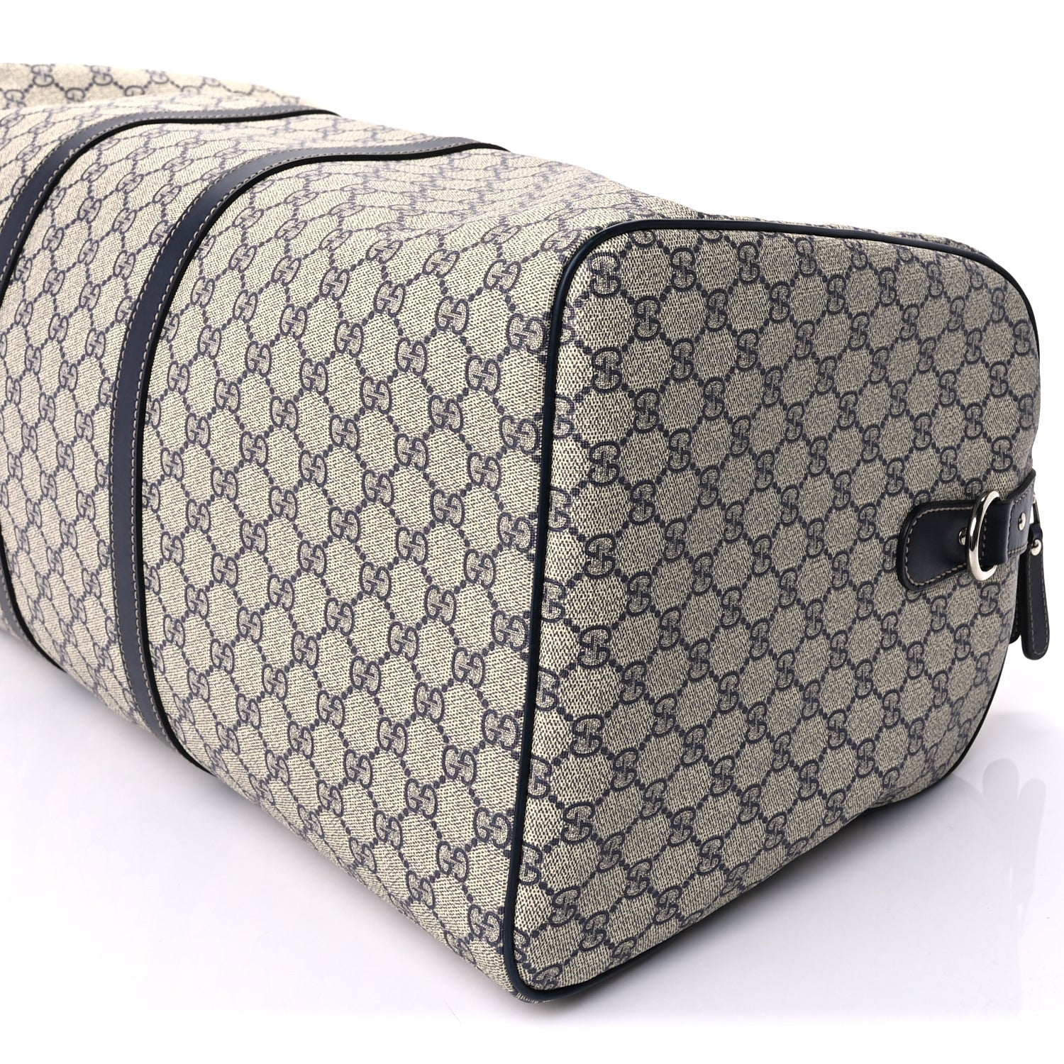 Gucci Plus Monogram Large Carry On Duffle Bag  Navy 8 of 8