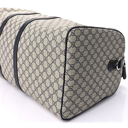Gucci Plus Monogram Large Carry On Duffle Bag  Navy 8 of 8