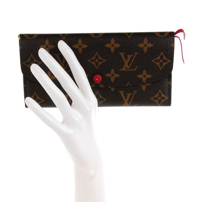 Louis Vuitton Monogram Emilie Wallet Red 2 of 9