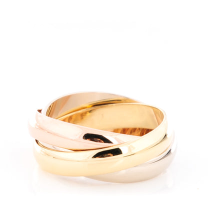 Cartier 18K Pink Yellow White Gold Classic Trinity Ring 48 4.5 2 of 8