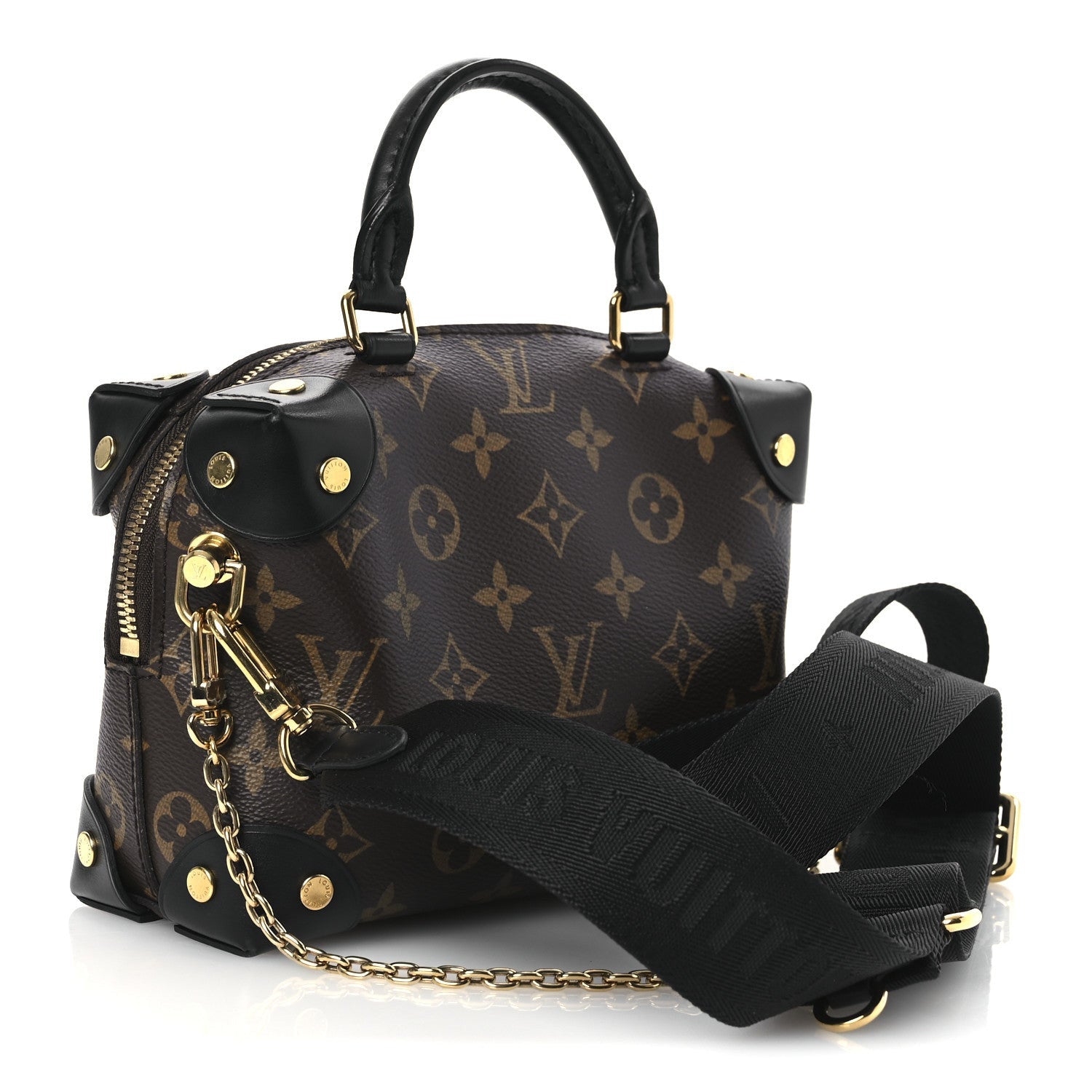 Louis Vuitton Monogram Petite Malle Souple Black 4 of 7