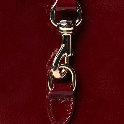 Gucci Crinkled Patent Mini Jackie Notte Bag Rosso Ancora Red 6 of 8