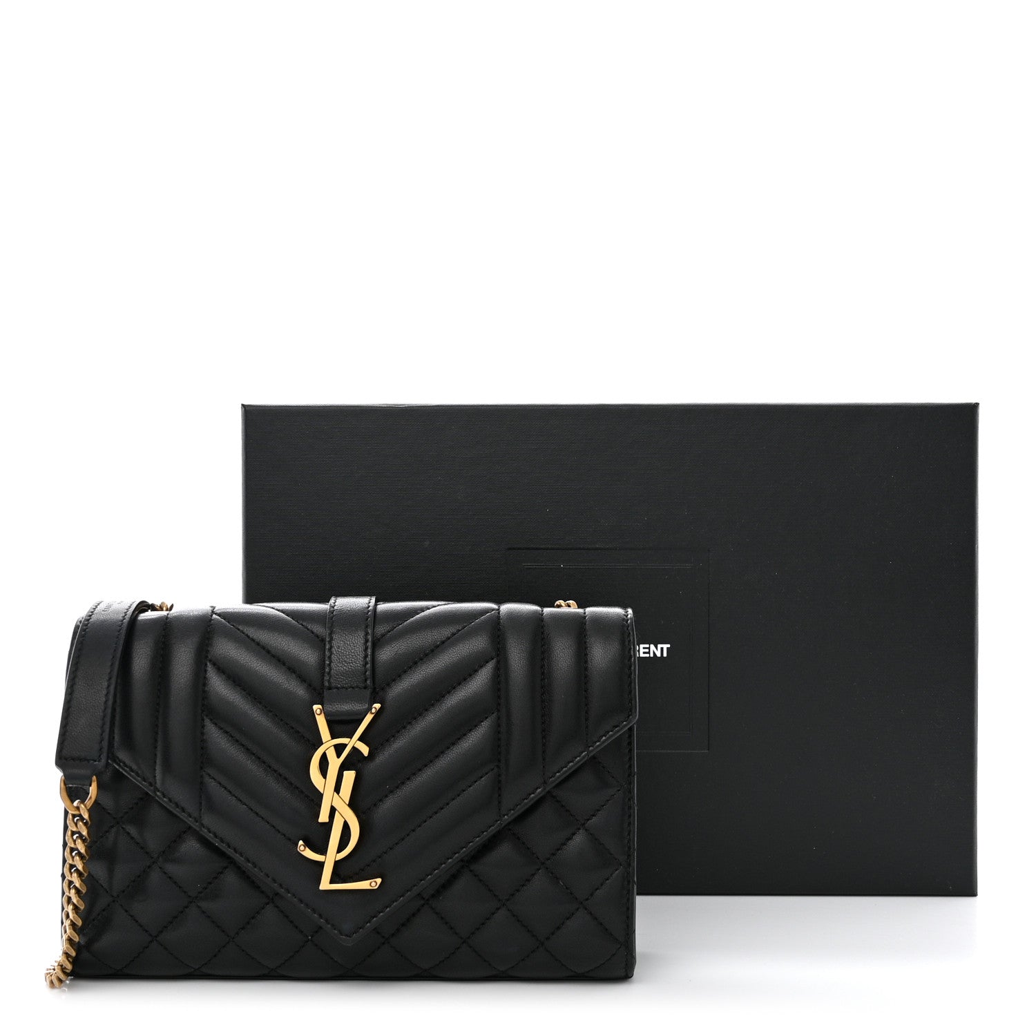 Saint Laurent Grain De Poudre Textured Mixed Matelasse Triquilt Small Monogram Satchel Black 11 of 11