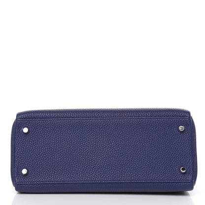 Hermes Togo Kelly Retourne 28 Bleu Encre 7 of 34