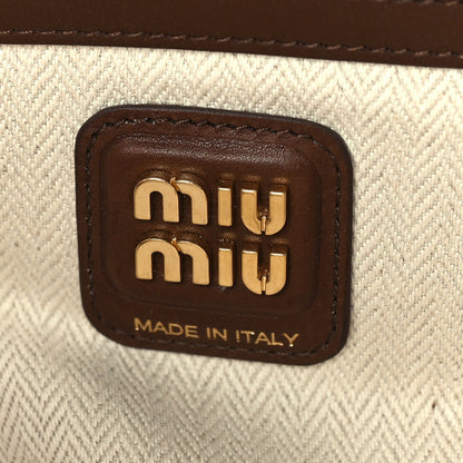 Miu Miu Camoscio Beau Top Handle Bag Cocoa Brown 5 of 8