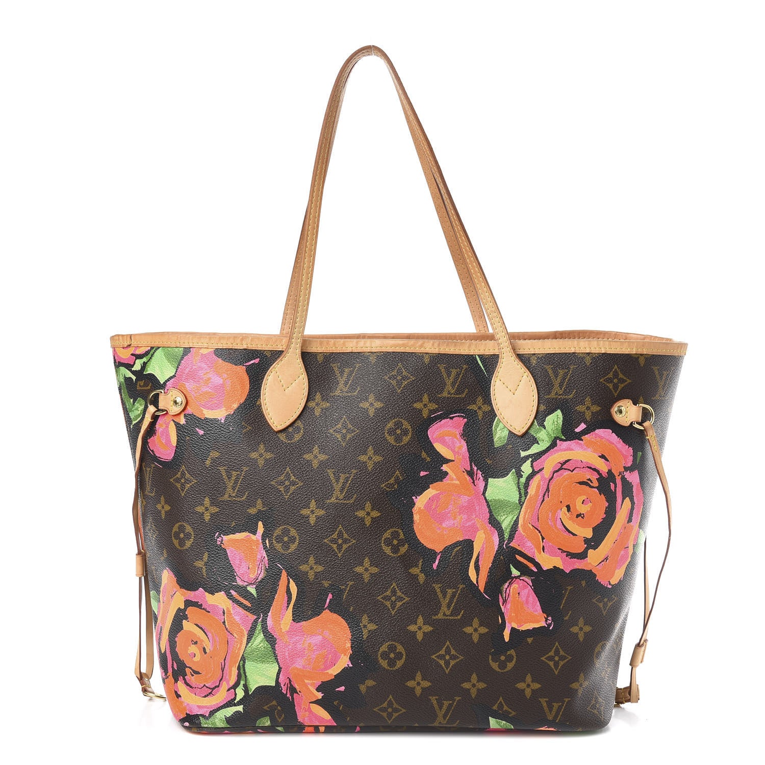 Louis Vuitton Monogram Roses Neverfull MM 1 of 12