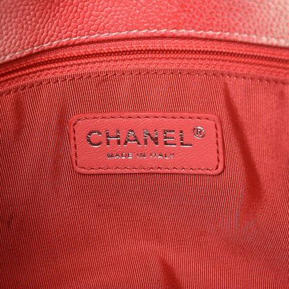 Chanel Caviar Quilted Ombre Medium Single Flap White Rose Pink 6 of 8