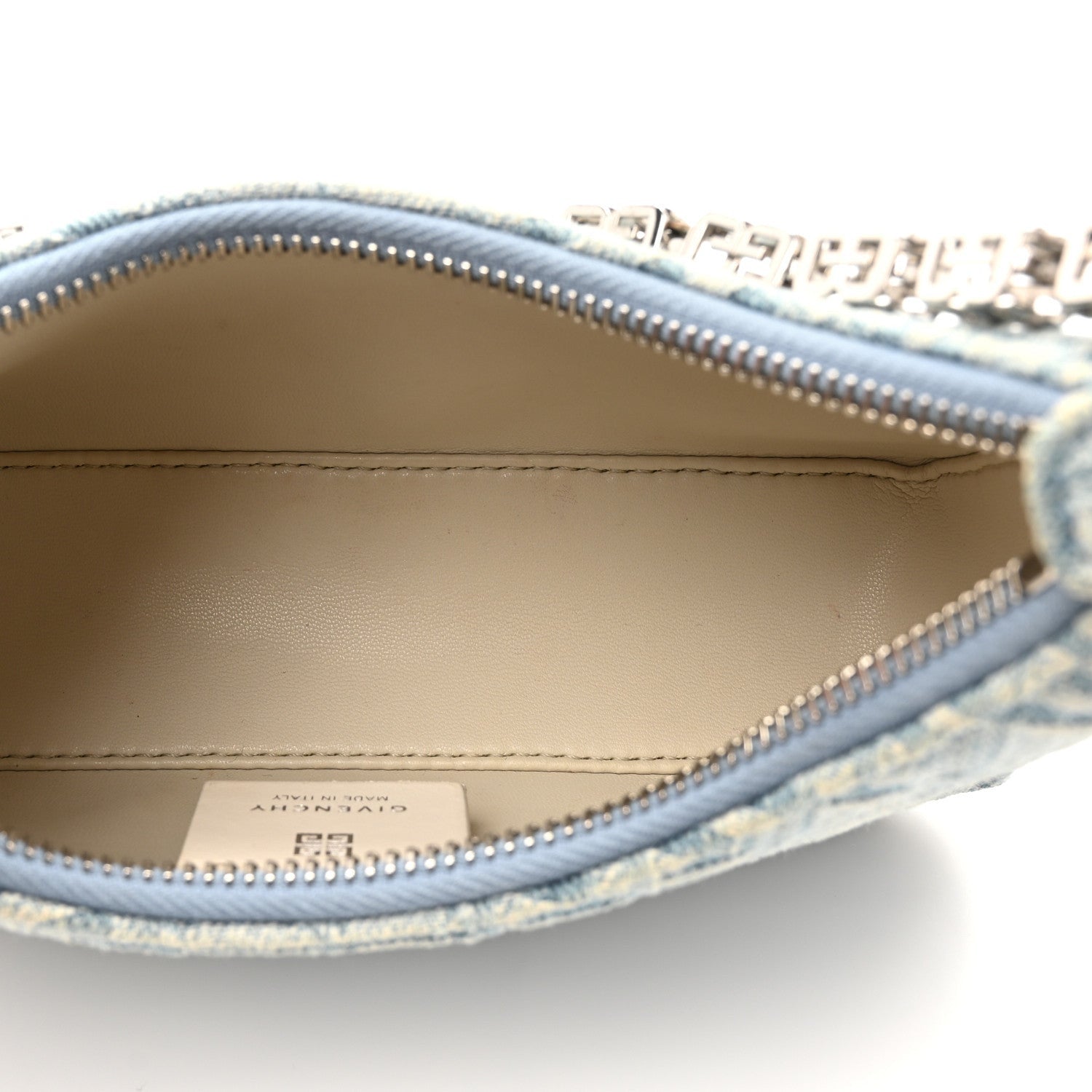 Givenchy Denim Mini Moon Cut Out Shoulder Bag Blue 5 of 7